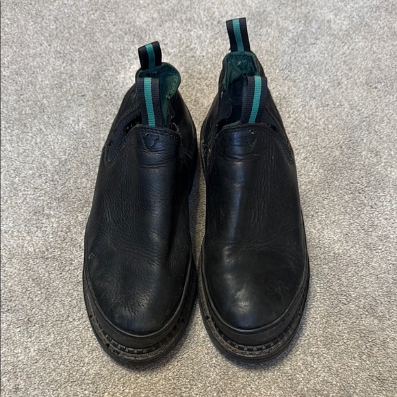 Georgia Boot Black Giant Romeo Slip On Work Boots Size 9.5 - Picture 1 of 6